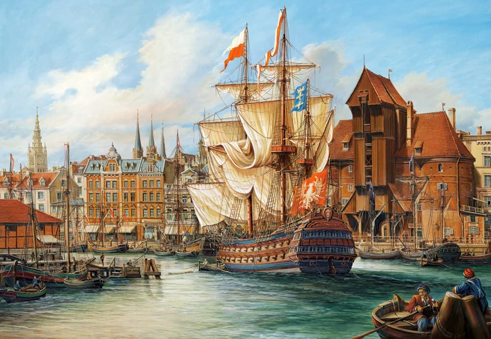 Poland: Old Gdansk – 1000 Piece Jigsaw Puzzle (Castorland)