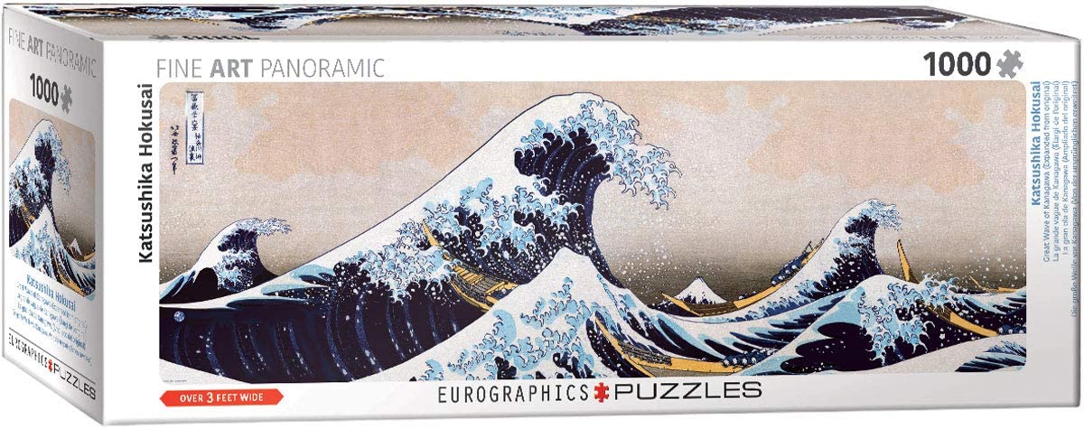 Great Wave of Kanagawa – 1000 Piece Jigsaw Puzzle (Eurographics) - Completed Puzzle
