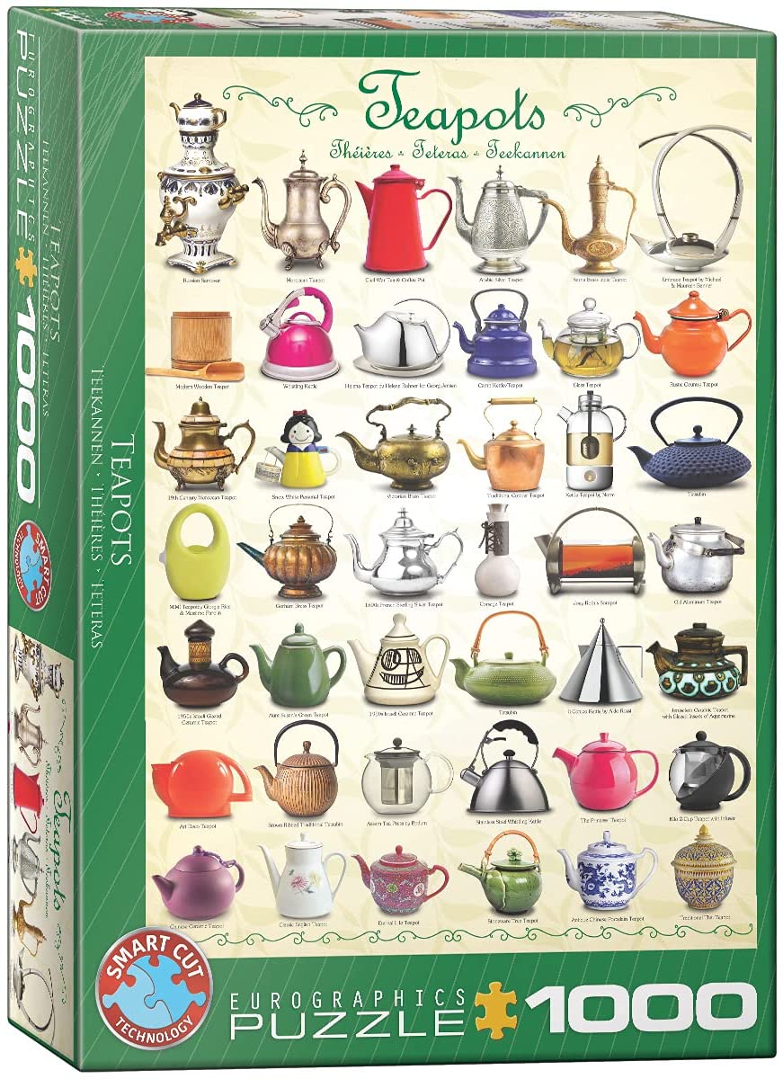 Eurographics - Teapots - 1000 Piece Jigsaw Puzzle