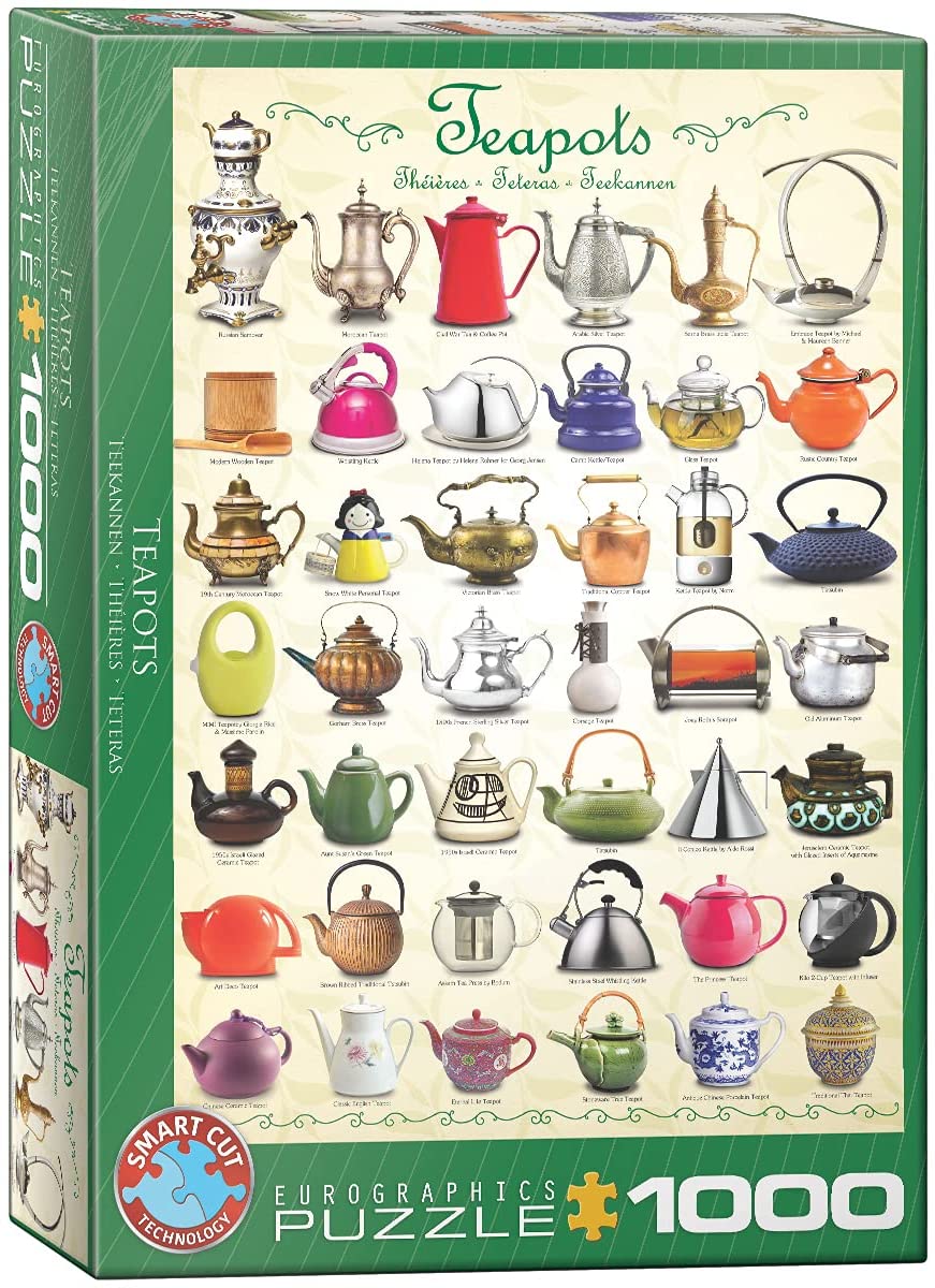 Teapots – 1000 Piece Jigsaw Puzzle (Eurographics)