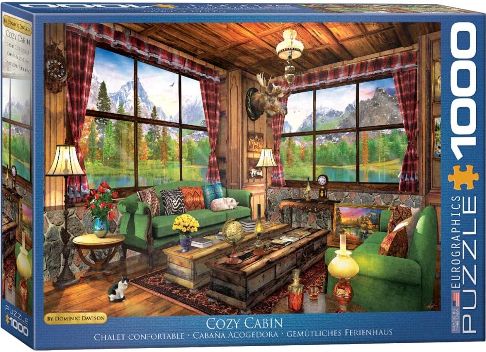 Eurographics - Cozy Cabin by Dominic Davison - 1000 Piece Jigsaw Puzzle