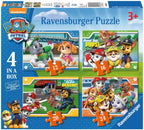 Paw Patrol 4 in a Box – 12, 16, 20, 24 Piece Jigsaw Puzzles (Ravensburger)