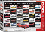 Corvette Evolution – 1000 Piece Jigsaw Puzzle (Eurographics)