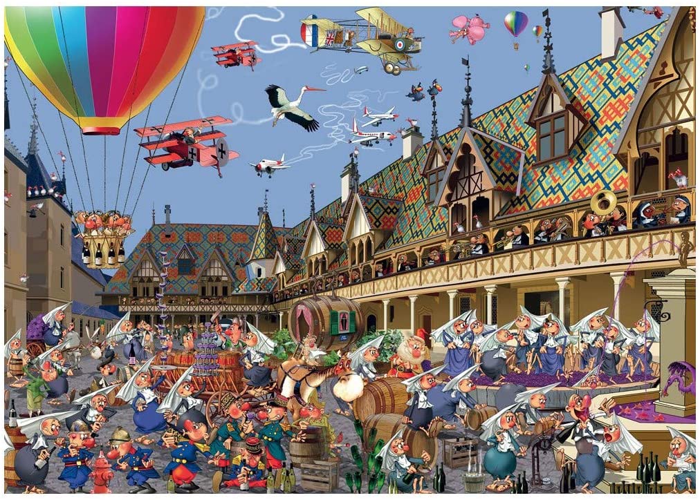 Wine Auction In Beaune – 1000 Piece Jigsaw Puzzle (Piatnik)