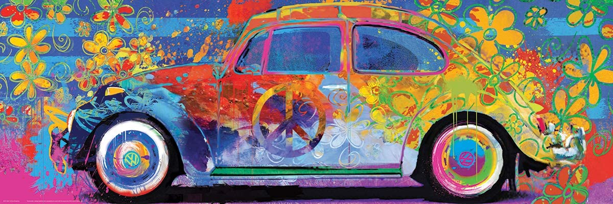 Eurographics - VW Beetle - Splash Pano - 1000 Piece Jigsaw Puzzle