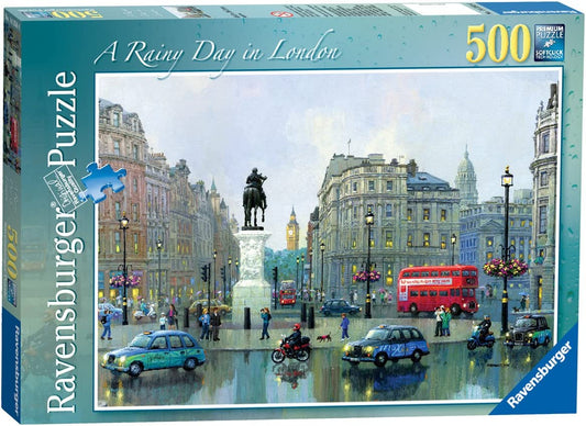 Ravensburger - Rainy Day in London - 500 Piece Jigsaw Puzzle