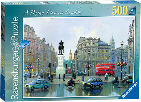 Rainy Day in London – 500 Piece Jigsaw Puzzle (Ravensburger)