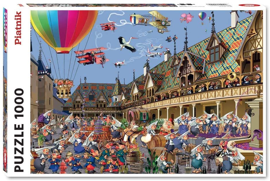 Wine Auction In Beaune – 1000 Piece Jigsaw Puzzle (Piatnik)