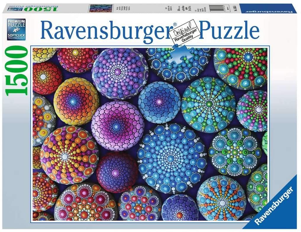 Ravensburger - Radiating Rainbow Mandalas - 1500 Piece Jigsaw Puzzle