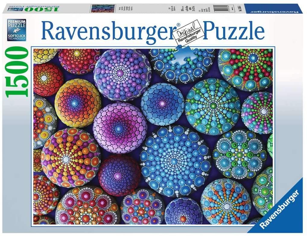 Radiating Rainbow Mandalas – 1500 Piece Jigsaw Puzzle (Ravensburger)