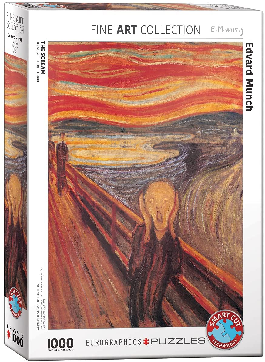 Eurographics - The Scream by Edvard Munch - 1000 Piece Jigsaw Puzzle