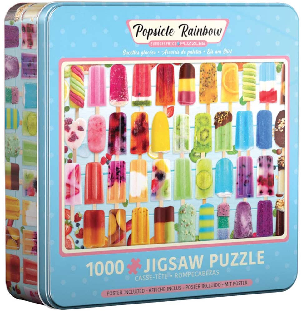Eurographics - Tin Box - Popsicle Rainbow - 1000 Piece Jigsaw Puzzle