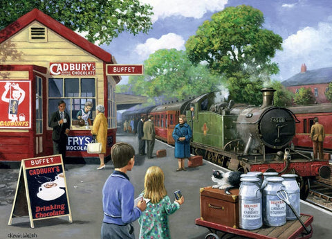 Station Buffet by Kevin Walsh – 1000 Piece Jigsaw Puzzle (Kidicraft)