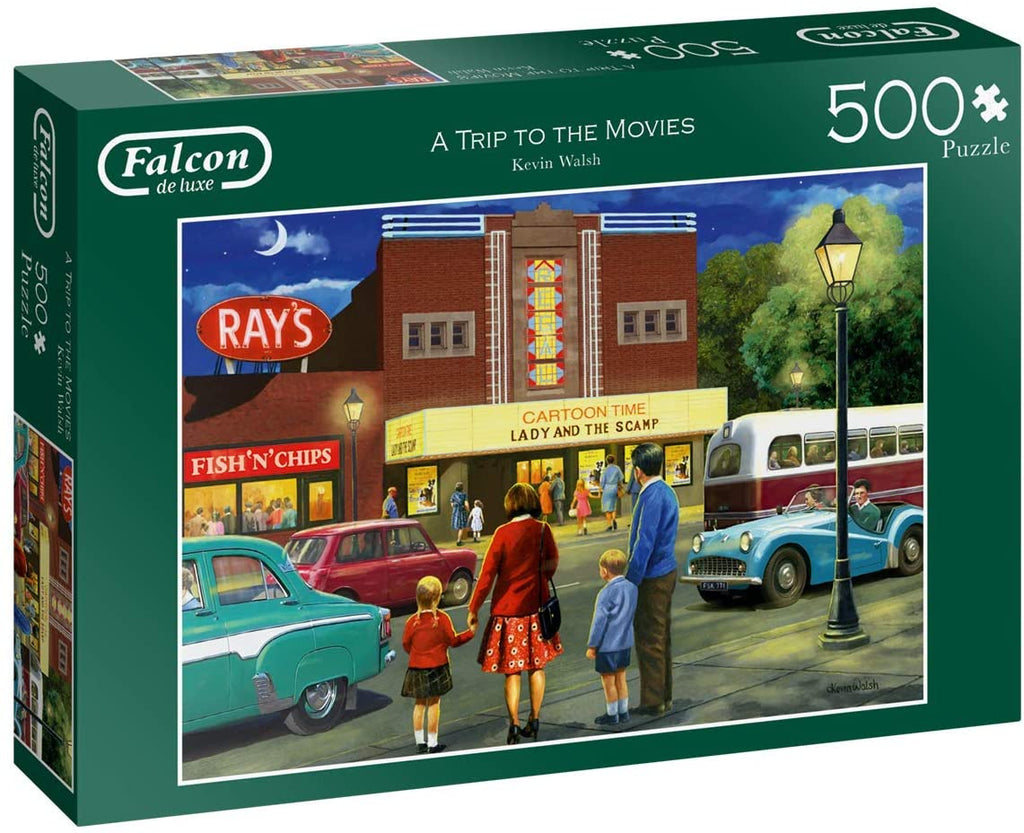A Trip To The Movies – 500 Piece Jigsaw Puzzle (Falcon De Luxe)