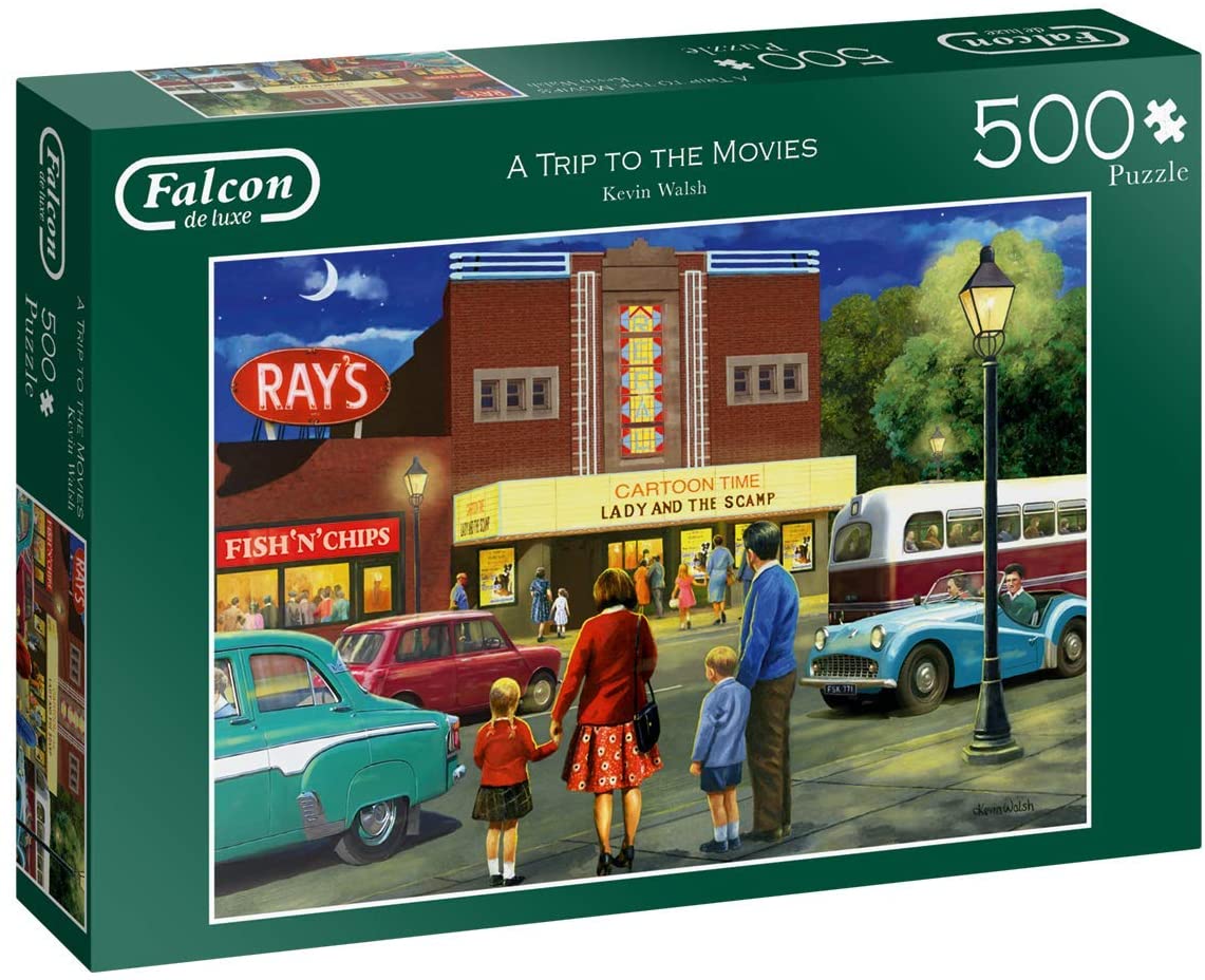 A Trip To The Movies – 500 Piece Jigsaw Puzzle (Falcon De Luxe)