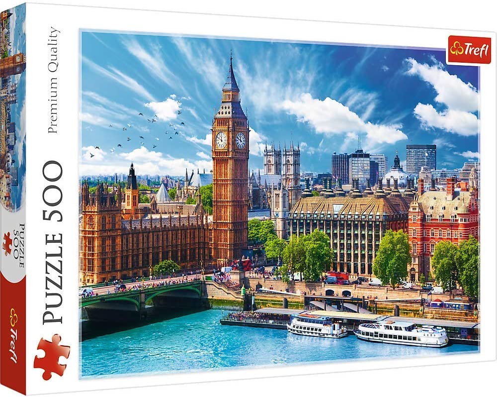 Trefl - Sunny Day In London - 500 Piece Jigsaw Puzzle