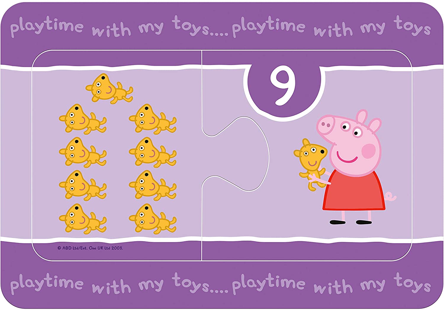 Peppa Pig 9 x 2 – 2 Piece Jigsaw Puzzle (Ravensburger)