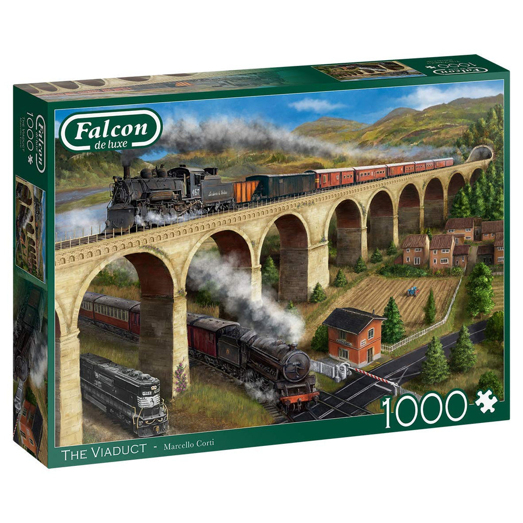The Viaduct – 1000 Piece Jigsaw Puzzle (Falcon De Luxe)