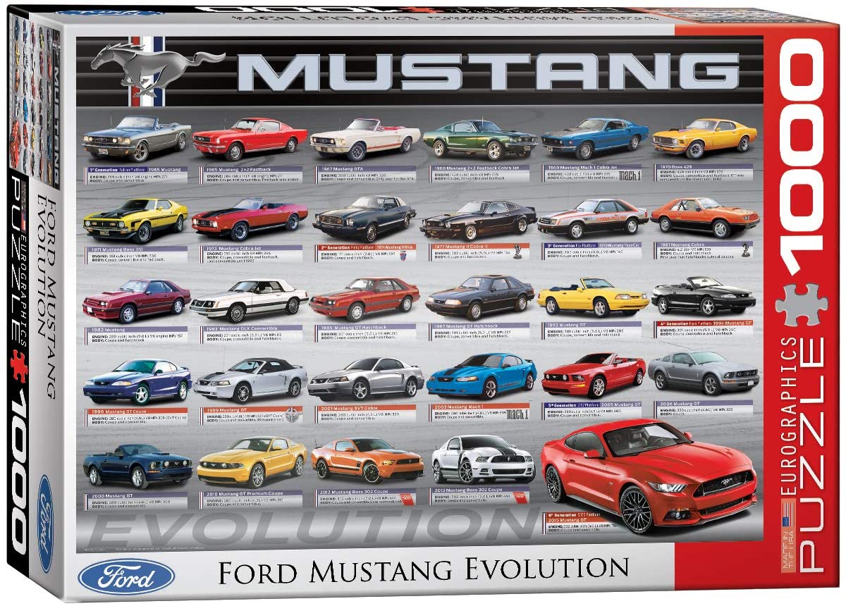 Eurographics - Ford Mustang Evolution - 1000 Piece Jigsaw Puzzle