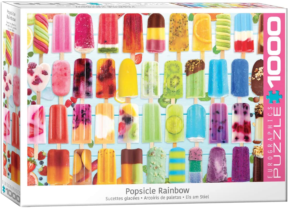 Popsiicle Rainbow – 1000 Piece Jigsaw Puzzle (Eurographics)