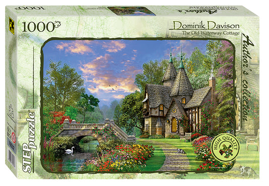 Step Puzzle - Dominic Davison - The Old Waterway Cottage - 1000 Piece Jigsaw Puzzle