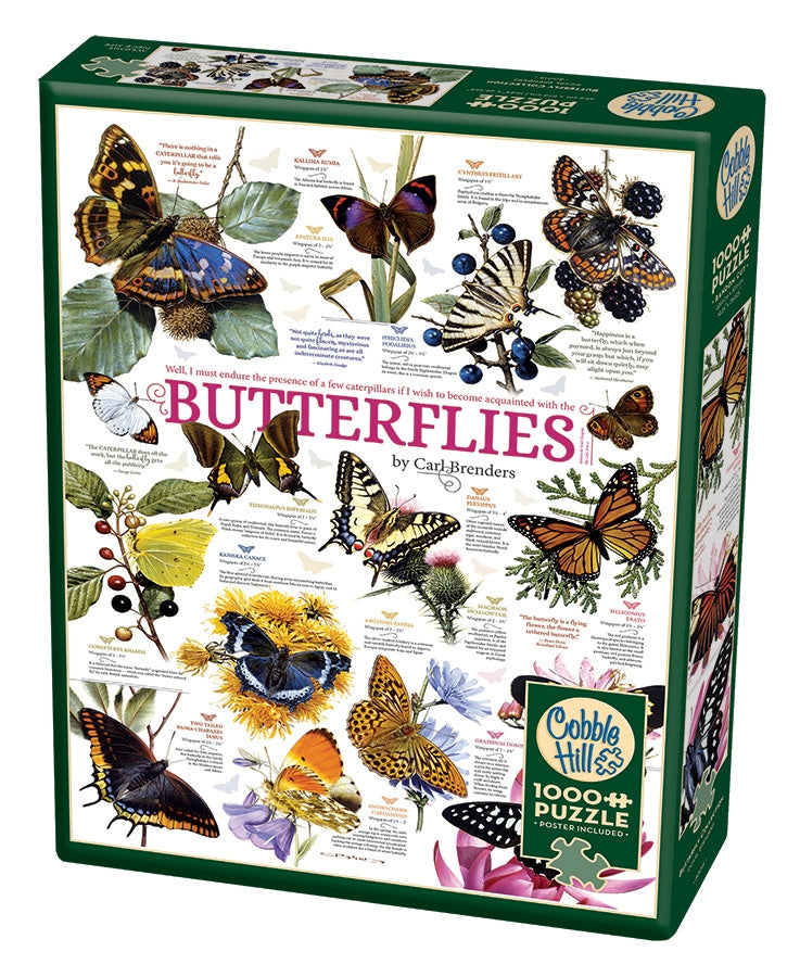 Butterfly Collection – 1000 Piece Jigsaw Puzzle (Cobble Hill)