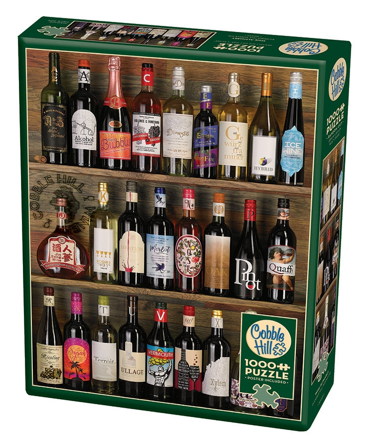 Cobble Hill - Wine Alphabet - 1000 Piece Jigsaw Puzzle