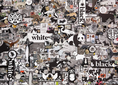 Cobble Hill - Black & White: Animals - 1000 Piece Jigsaw Puzzle