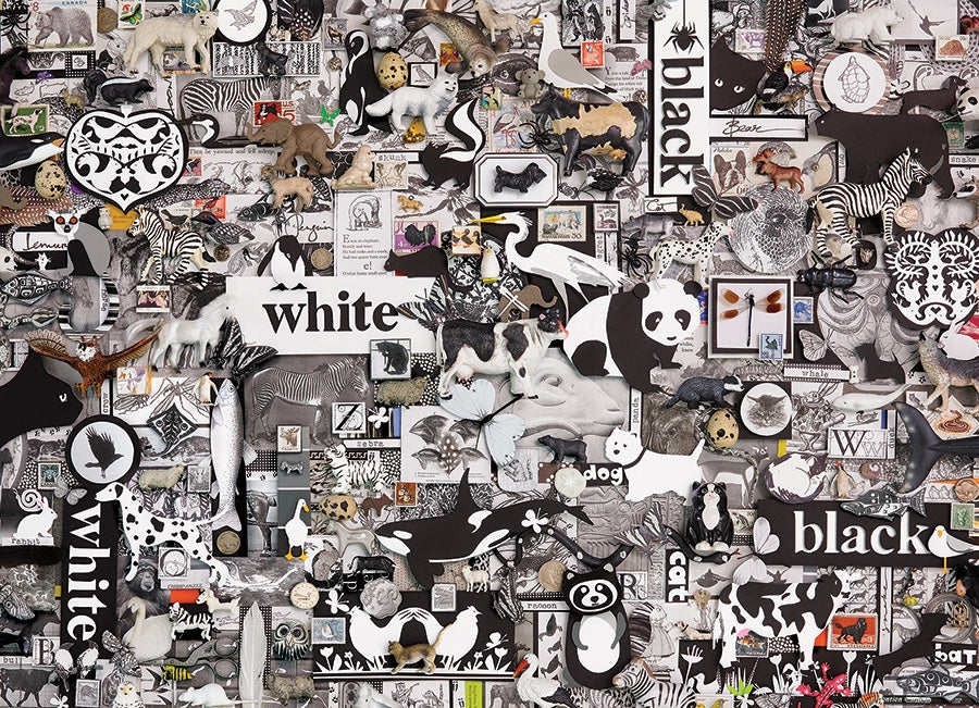 Black & White: Animals – 1000 Piece Jigsaw Puzzle (Cobble Hill)