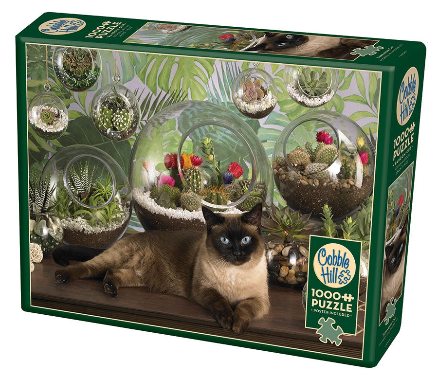 Terrarium Cat – 1000 Piece Jigsaw Puzzle (Cobble Hill)