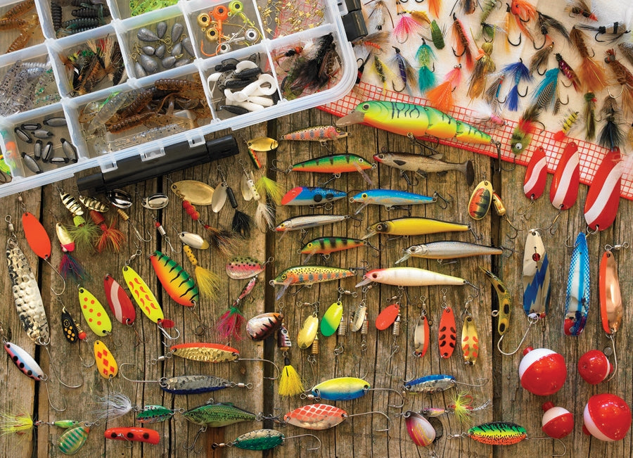 Fishing Lures – 1000 Piece Jigsaw Puzzle (Cobble Hill)