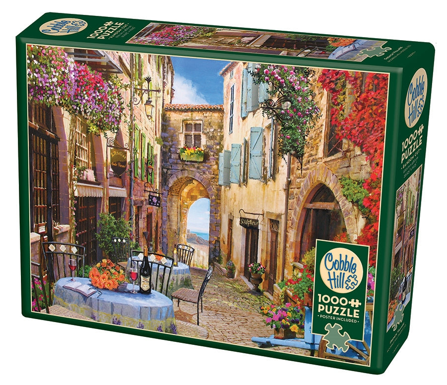 French Village – 1000 Piece Jigsaw Puzzle (Cobble Hill)
