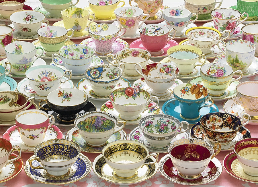 More Teacups – 1000 Piece Jigsaw Puzzle (Cobble Hill)