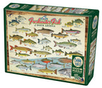 Freshwater Fish of North America – 1000 Piece Jigsaw Puzzle (Cobble Hill)