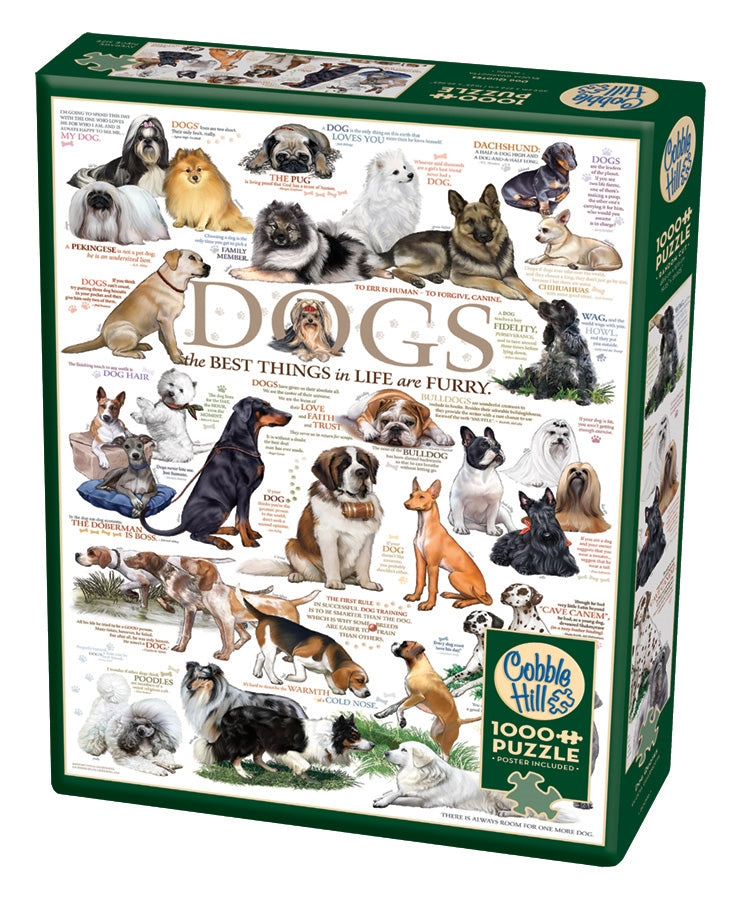 Dog Quotes – 1000 Piece Jigsaw Puzzle (Cobble Hill)