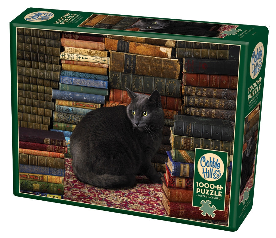 Library Cat – 1000 Piece Jigsaw Puzzle (Cobble Hill)