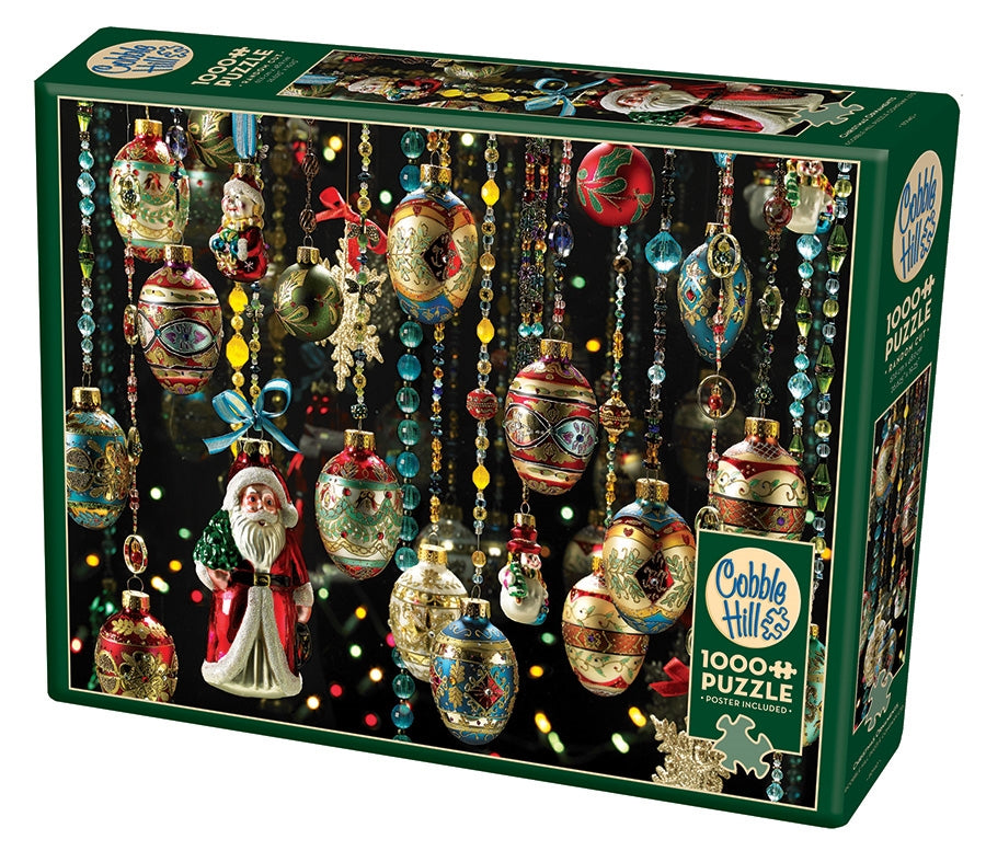Christmas Ornaments – 1000 Piece Jigsaw Puzzle (Cobble Hill)
