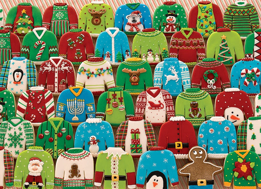Cobble Hill - Ugly Xmas Sweaters - 1000 Piece Jigsaw Puzzle