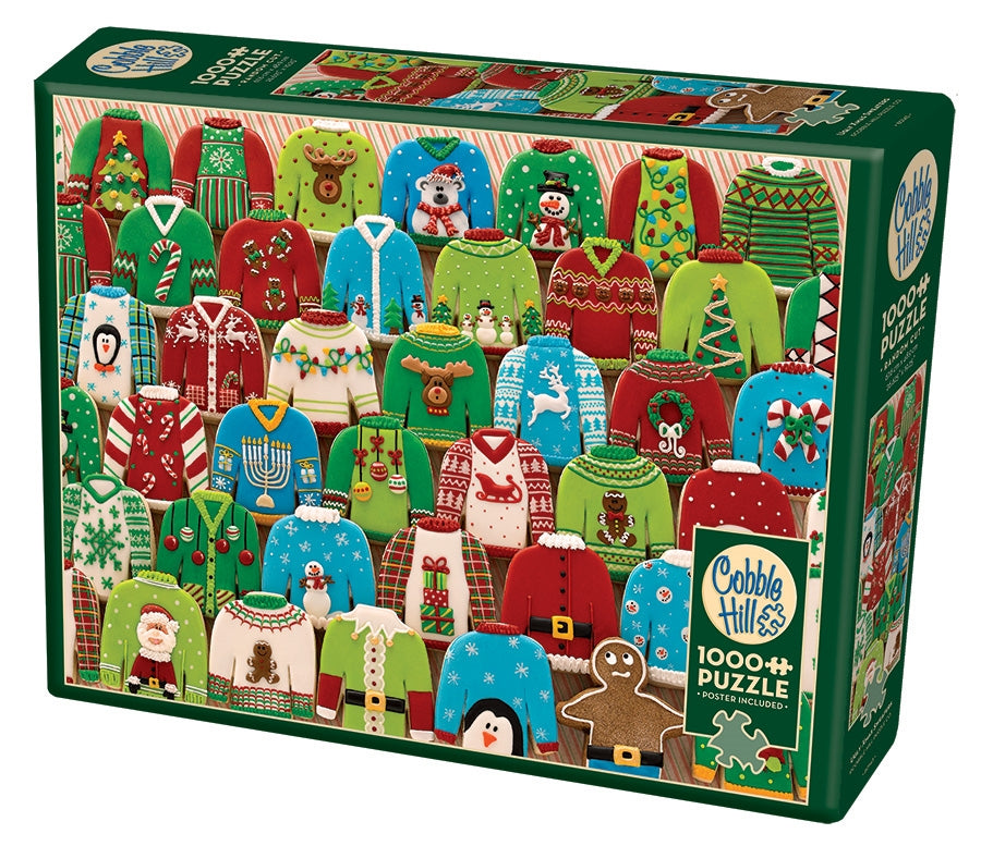 Cobble Hill - Ugly Xmas Sweaters - 1000 Piece Jigsaw Puzzle