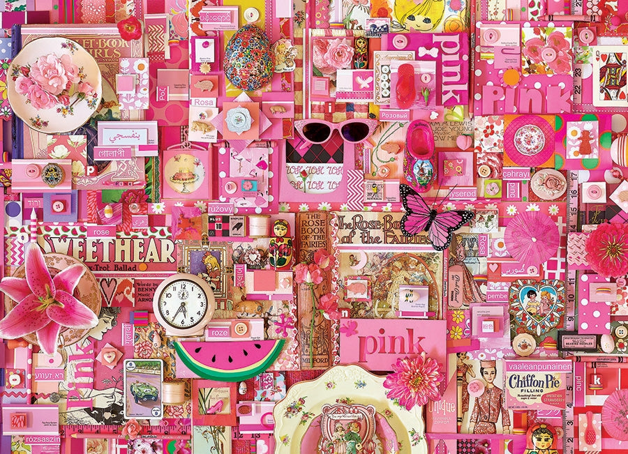 Pink – 1000 Piece Jigsaw Puzzle (Cobble Hill)