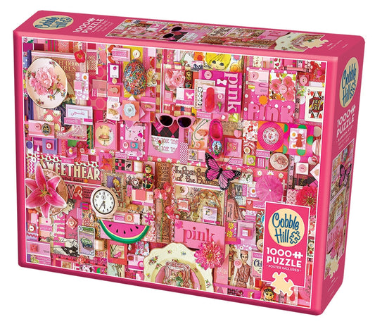 Cobble Hill - Pink - 1000 Piece Jigsaw Puzzle