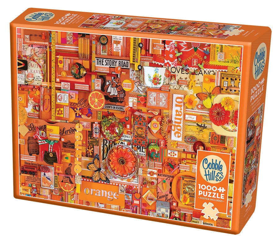 Cobble Hill - Orange - 1000 Piece Jigsaw Puzzle