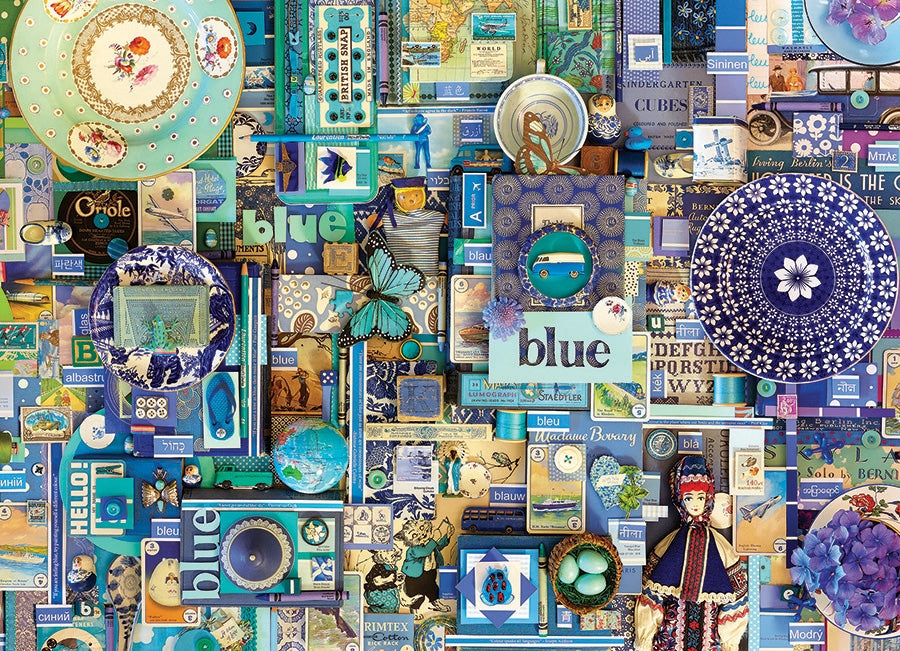 Cobble Hill - Blue - 1000 Piece Jigsaw Puzzle