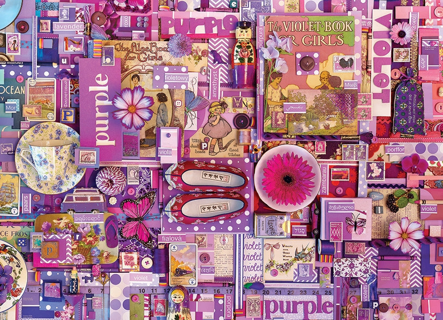 Cobble Hill - Purple - 1000 Piece Jigsaw Puzzle