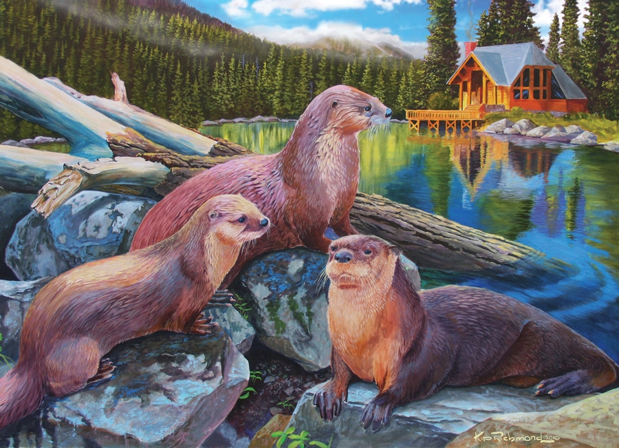 River Otters – 1000 Piece Jigsaw Puzzle (Cobble Hill)