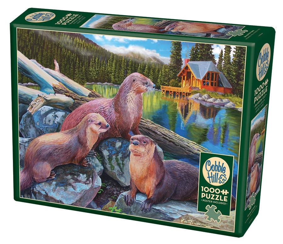 River Otters – 1000 Piece Jigsaw Puzzle (Cobble Hill)