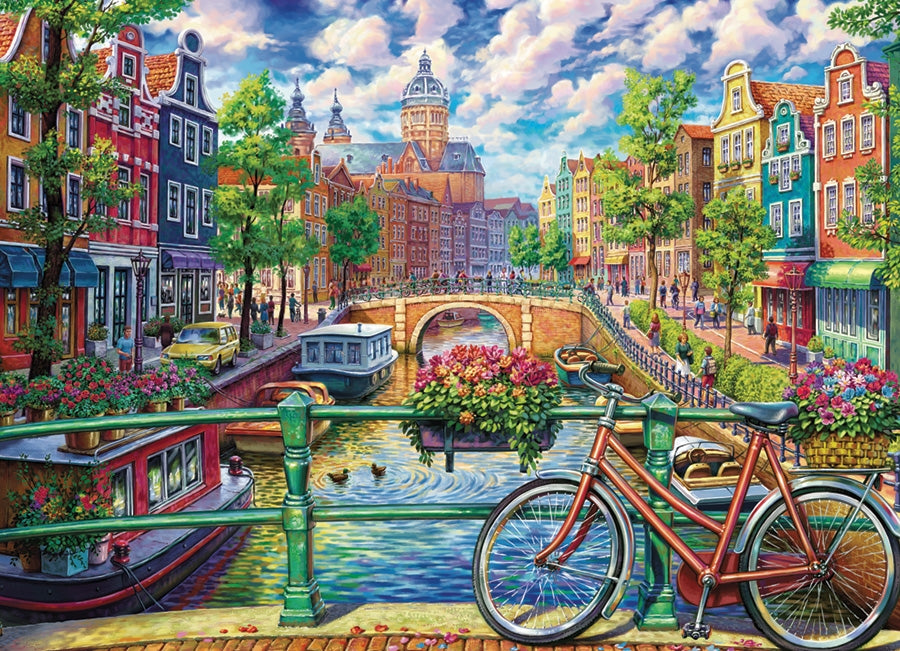 Amsterdam Canal – 1000 Piece Jigsaw Puzzle (Cobble Hill)