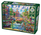 Amsterdam Canal – 1000 Piece Jigsaw Puzzle (Cobble Hill) - Completed Puzzle