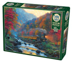 Smoky Train – 1000 Piece Jigsaw Puzzle (Cobble Hill) - Completed Puzzle