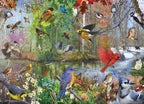 Birds of the Season – 1000 Piece Jigsaw Puzzle (Cobble Hill)